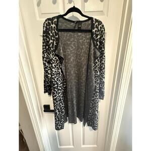 New Directions Curvy One X Animal  Cardigan